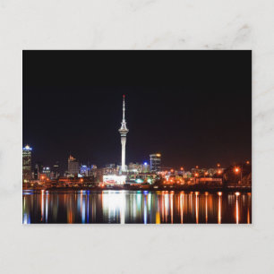 New Zealand: Auckland at Night Postcard