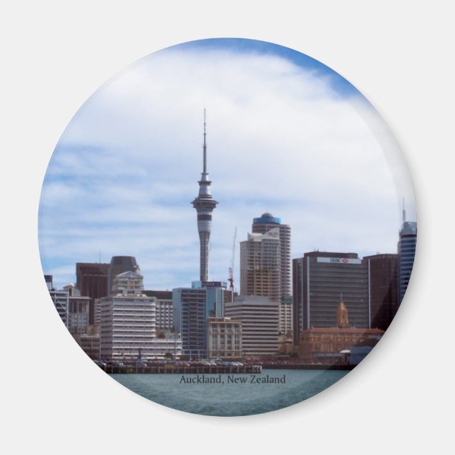 New Zealand: Auckland cityscape Magnet (Front)