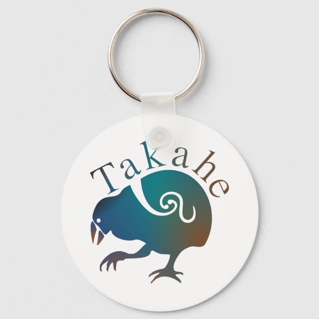 New Zealand Bird TAKAHE Keychain (Front)
