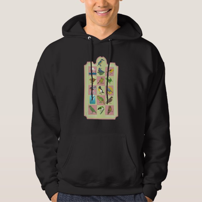 New Zealand BIRDS PATTERN Hoodie (Front)