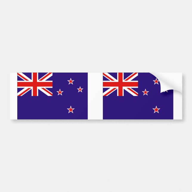 New Zealand Bumper Sticker (Front)