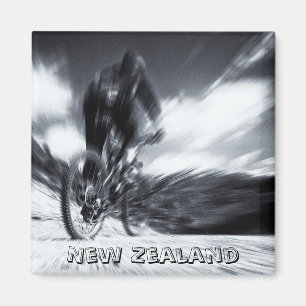 New Zealand, Cape Reinga BW (Fridge Magnet) Magnet