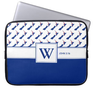 NEW ZEALAND Christian Scripture Laptop Monogram Sleeve