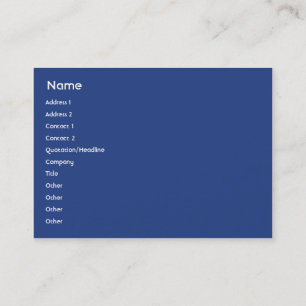 New Zealand - Chubby Business Card