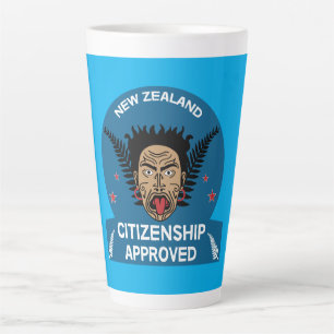 New Zealand Citizenship Gift   New Citizen   Kiwi  Latte Mug