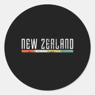 New Zealand Classic Round Sticker