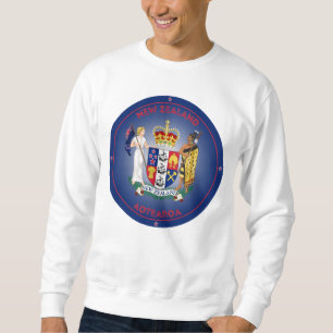New Zealand Coat of Arms Circle Shape Sweatshirt
