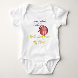  New Zealand cricket player fun Baby Bodysuit