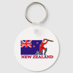 New Zealand Cricket Player Keychain