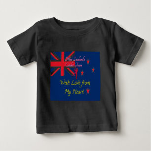 New Zealand Cricket Team: Love From My Heart Art Baby T-Shirt