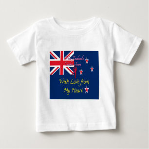 New Zealand Cricket Team: Love From My Heart Art Baby T-Shirt