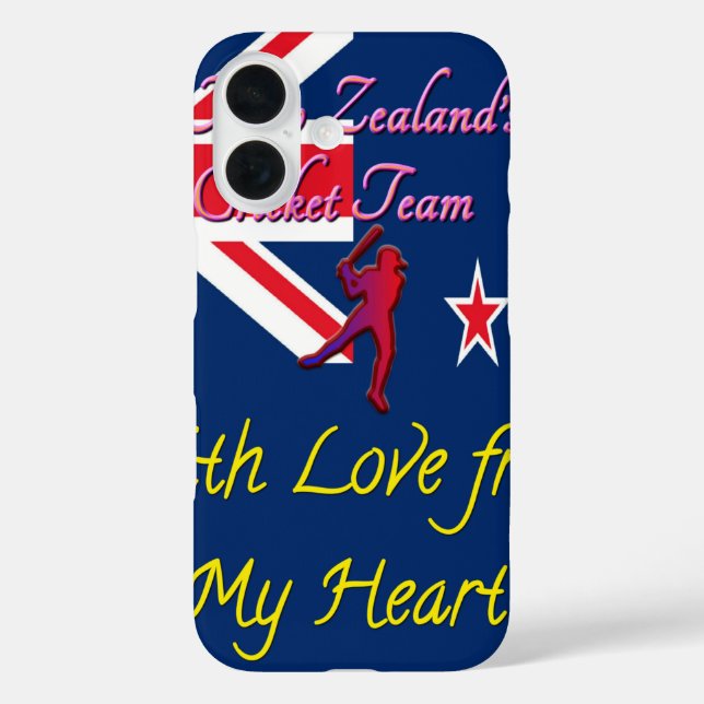 New Zealand Cricket Team: Love From My Heart Art Case-Mate iPhone Case (Back)