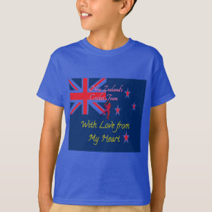New Zealand Cricket Team: Love From My Heart Art T-Shirt