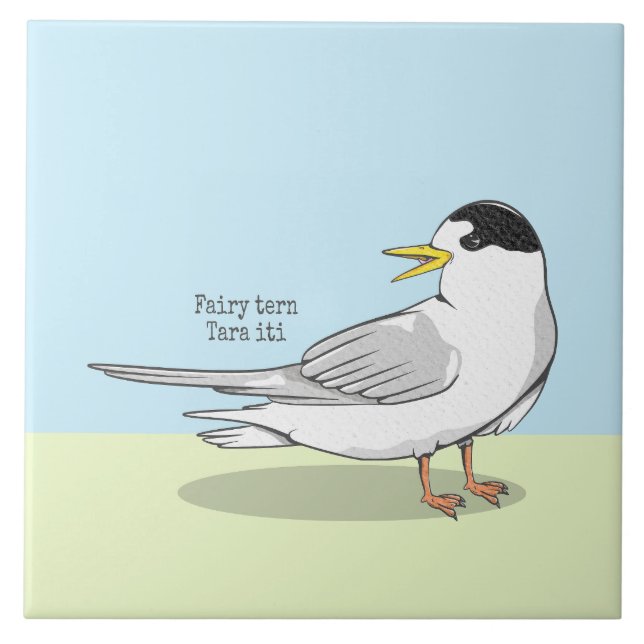 New Zealand fairy tern tara iti Tile (Front)
