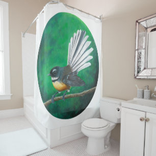 New Zealand fantail bird (piwakawaka) -