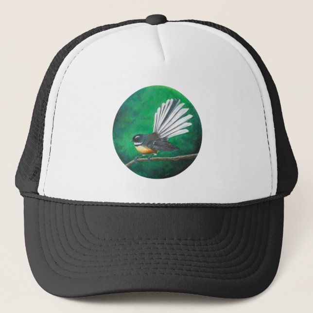 New Zealand fantail bird (piwakawaka) Trucker Hat (Front)