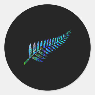 New Zealand Fern  Classic Round Sticker