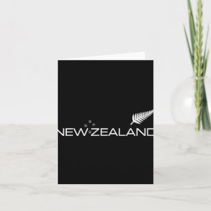 New Zealand Fern Flag Athletic Srts Style Tee  Card