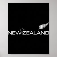 New Zealand Fern Flag Athletic Srts Style Tee 