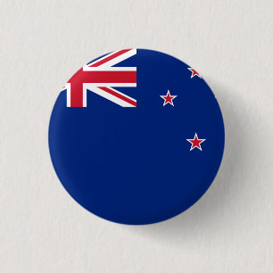 New Zealand Flag 1 Inch Round Button