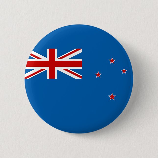 New Zealand flag 2 Inch Round Button (Front)