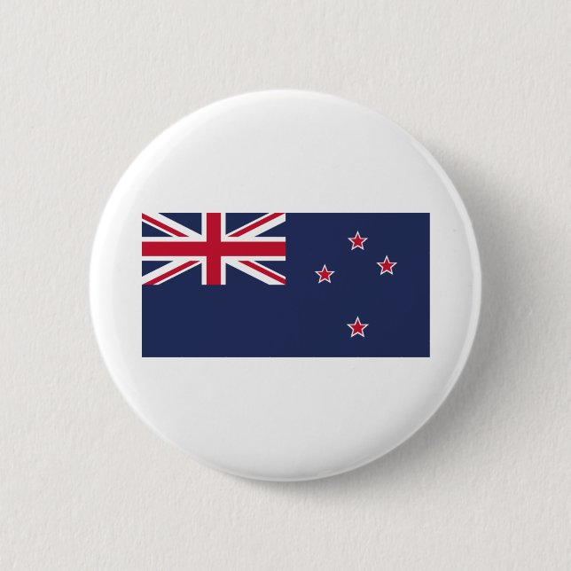 New Zealand Flag 2 Inch Round Button (Front)