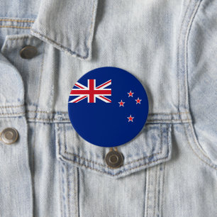 New Zealand flag 3 Inch Round Button
