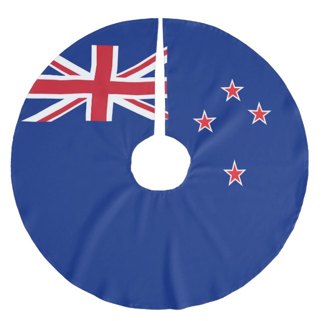 New Zealand flag Brushed Polyester Tree Skirt (Front)