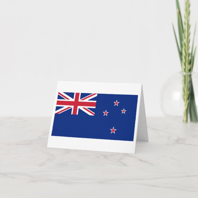 New Zealand Flag Card (Front)