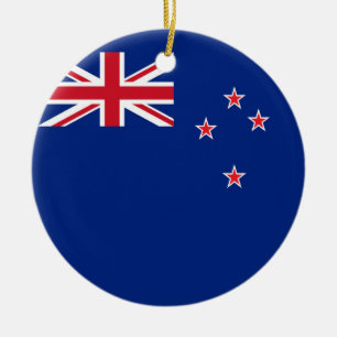 New Zealand flag Ceramic Ornament
