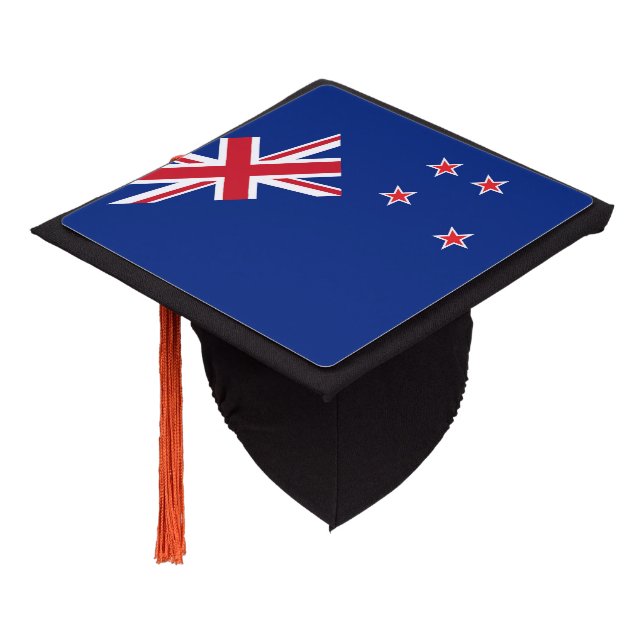 New Zealand flag Graduation Cap Topper (Angled)