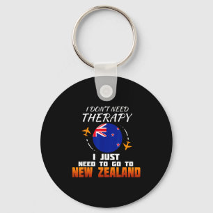 New Zealand Flag I Vacation I Funny New Zealand Keychain