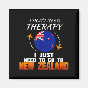 New Zealand Flag I Vacation I Funny New Zealand  Magnet