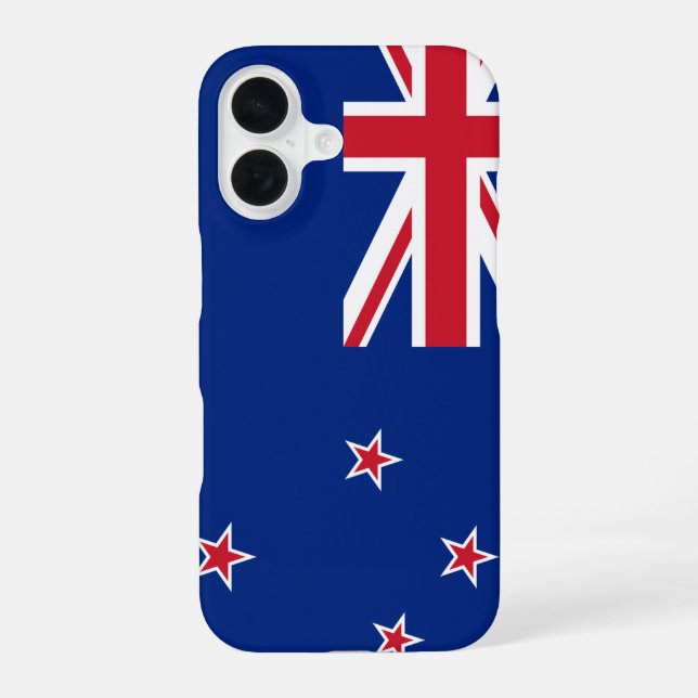 New Zealand Flag iPhone 16 Case (Back)