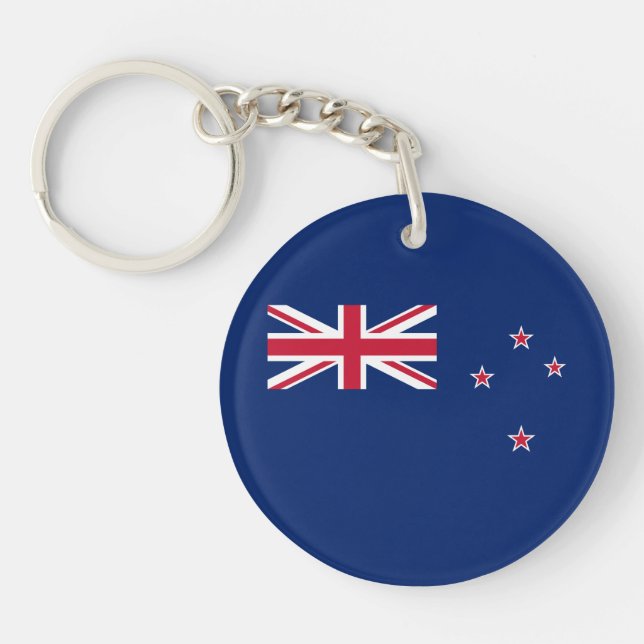 New Zealand Flag Keychain (Front)