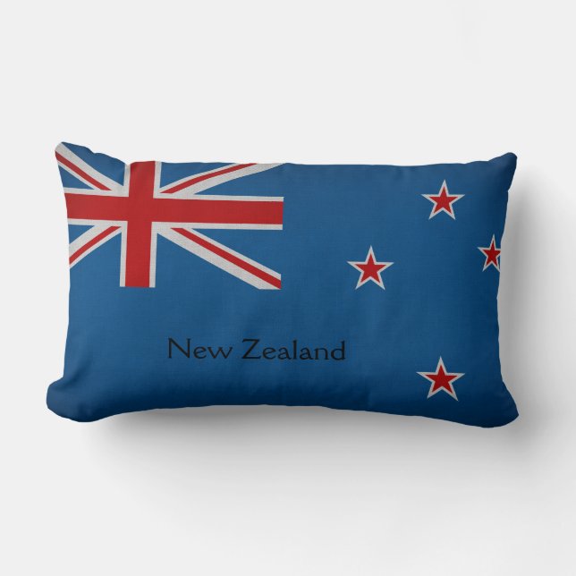 New Zealand Flag Lumbar Pillow (Front)