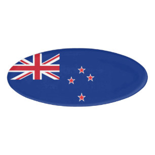 New Zealand flag Name Tag