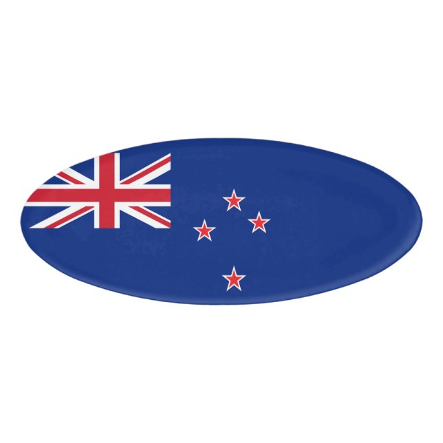 New Zealand flag Name Tag (Front)