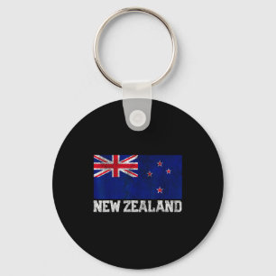 New Zealand Flag National Pride Roots Country Fami Keychain