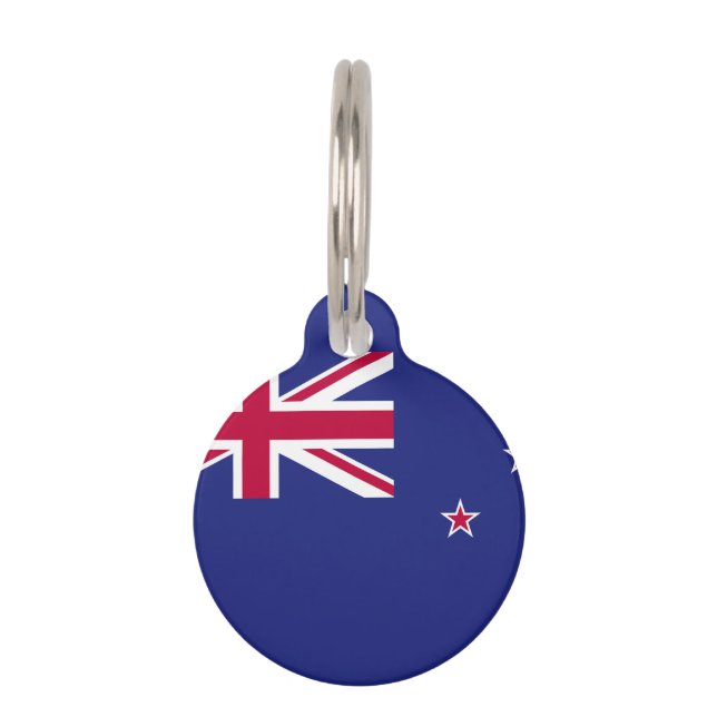 New Zealand Flag Pet Tag (Back)