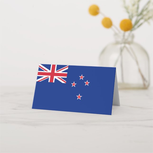 New Zealand flag Place Card (Front)