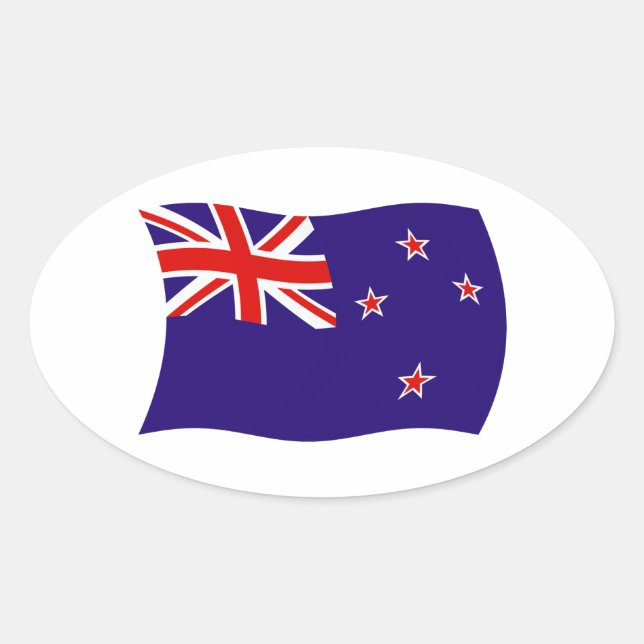 New Zealand Flag Sticker (Front)