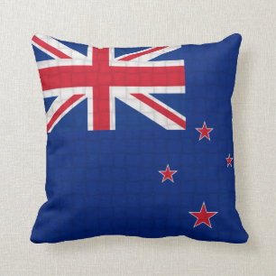 New Zealand flag Throw Pillow