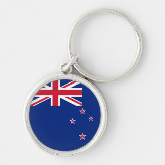 New Zealand Flag: Union Jack, Southern Cross Stars Keychain