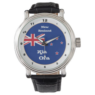 New Zealand Flag watch, Kia Ora, Zealand fashion Watch
