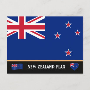 New Zealand Flag & Zealand travel, holiday /sports Postcard