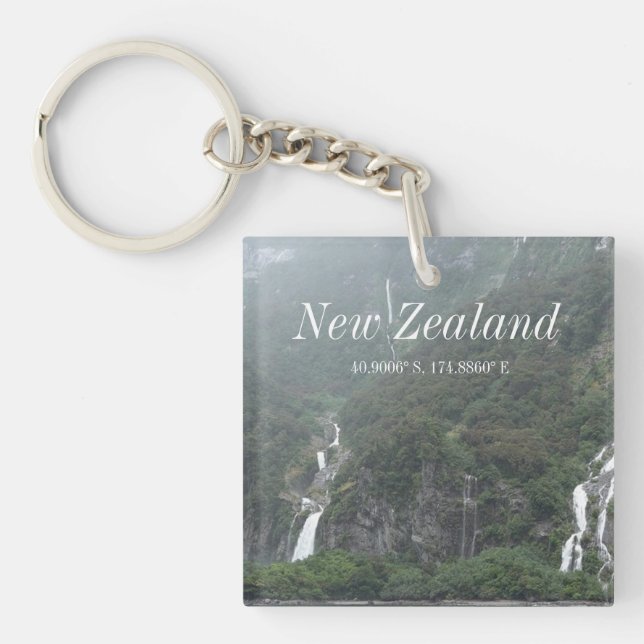 New Zealand GPS Keychain (Front)