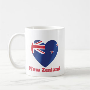 New Zealand Heart Flag Coffee Mug