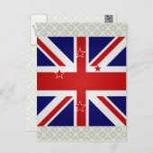 New Zealand High quality Flag Postcard (Front/Back)