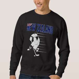 New Zealand Ice Hockey Fans Proud Kiwi Hockey Team Sweatshirt